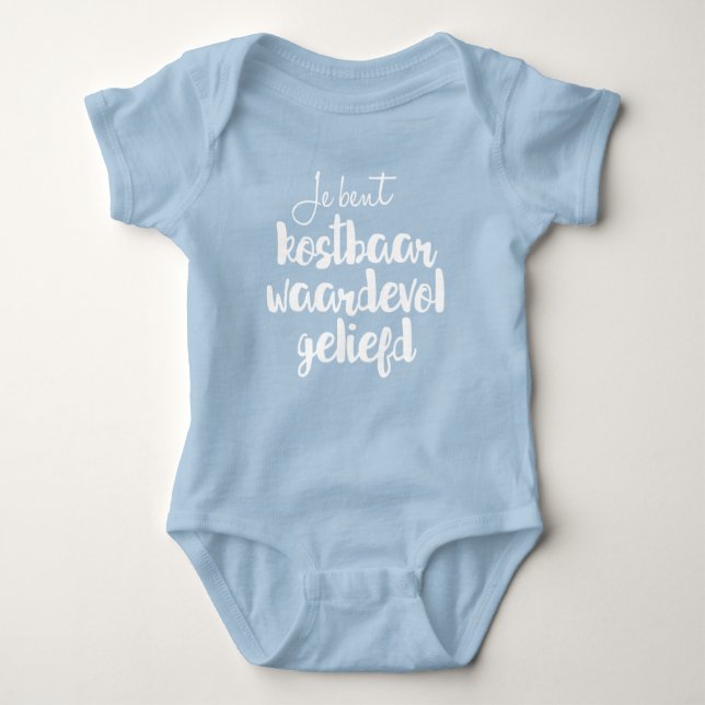 Christelijk baby romper - Je bent waardevol Bodysuit (Front)