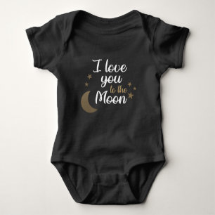 Christelijke Baby Romper - I love you to the moon Baby Bodysuit