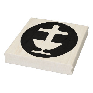 Christening baptise silhouette pattern art stamp