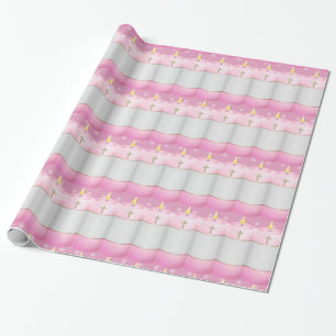 Christening Candles Wrapping Paper