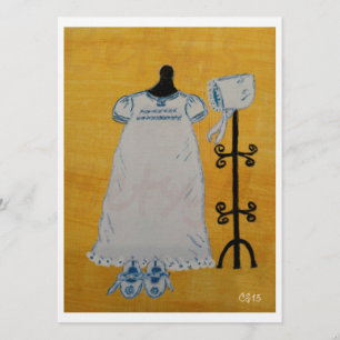 Christening Day Acrylic painting Card