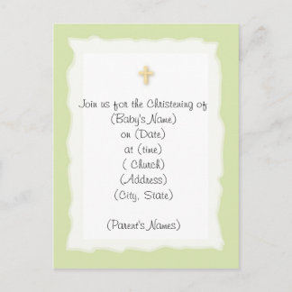 Christening Invitation