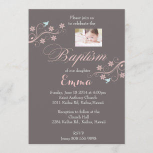Christening Invitation Girl