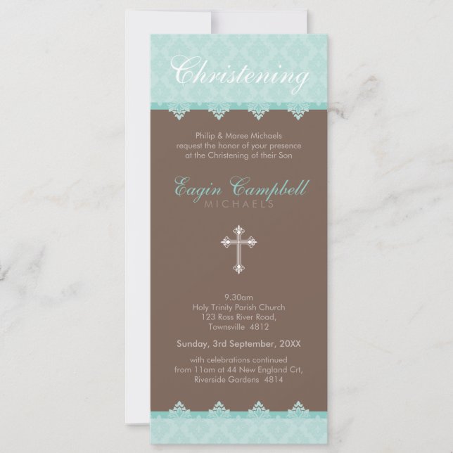 CHRISTENING INVITES :: oh so beautiful 4P (Front)