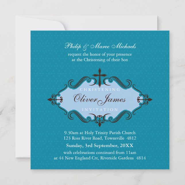 CHRISTENING INVITES :: viva 10SQ (Front)