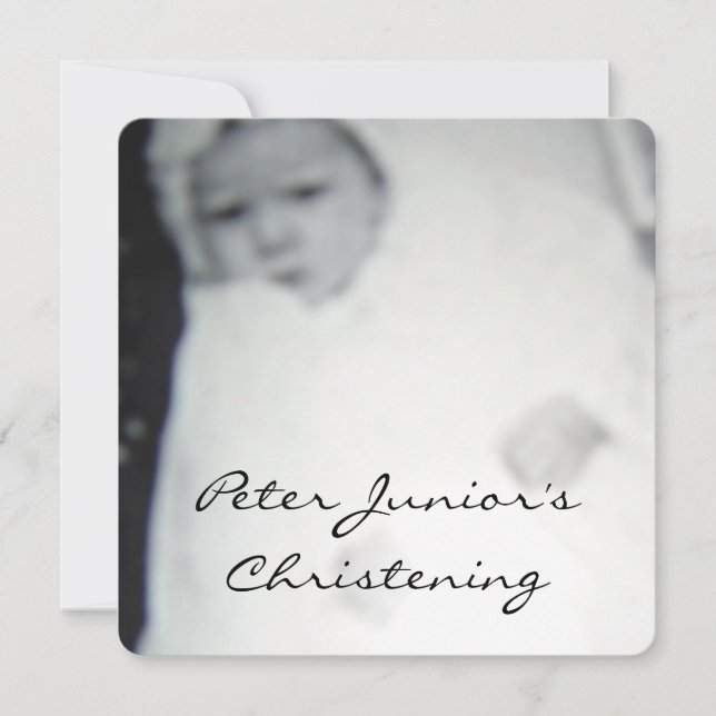 Christening (Vintage) Invitation (Front)