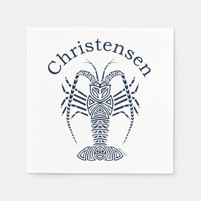 Christensen Lobster Napkin (Front)