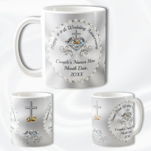 CHRISTIAN, 10th, 60th, 25th Anniversary Mugs,  Coffee Mug