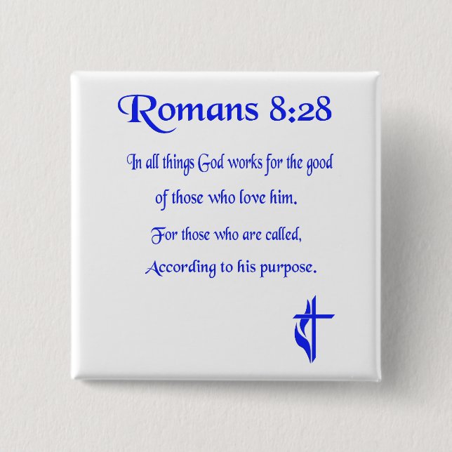 Christian 15 Cm Square Badge (Front)