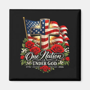 Christian 250th Birthday USA 250 Year of Freedom Magnet