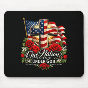 Christian 250th Birthday USA 250 Year of Freedom Mouse Pad