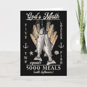 Christian 2 Fishes 5 Breads 5000 Against _2 Card