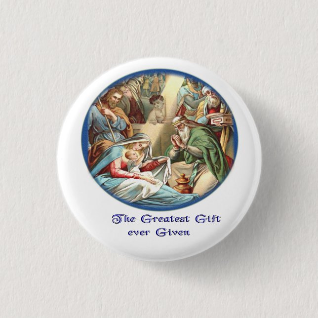 Christian 3 Cm Round Badge (Front)
