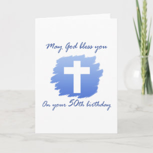 Christian 50th Birthday Card
