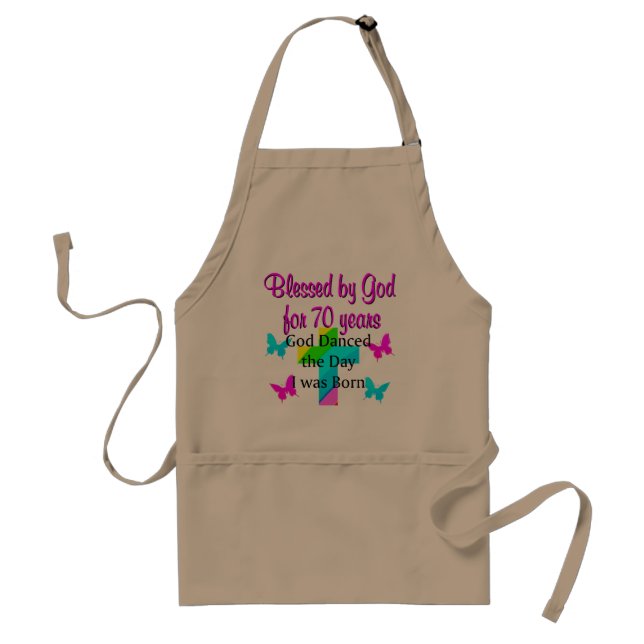 CHRISTIAN 70TH BIRTHDAY STANDARD APRON (Front)