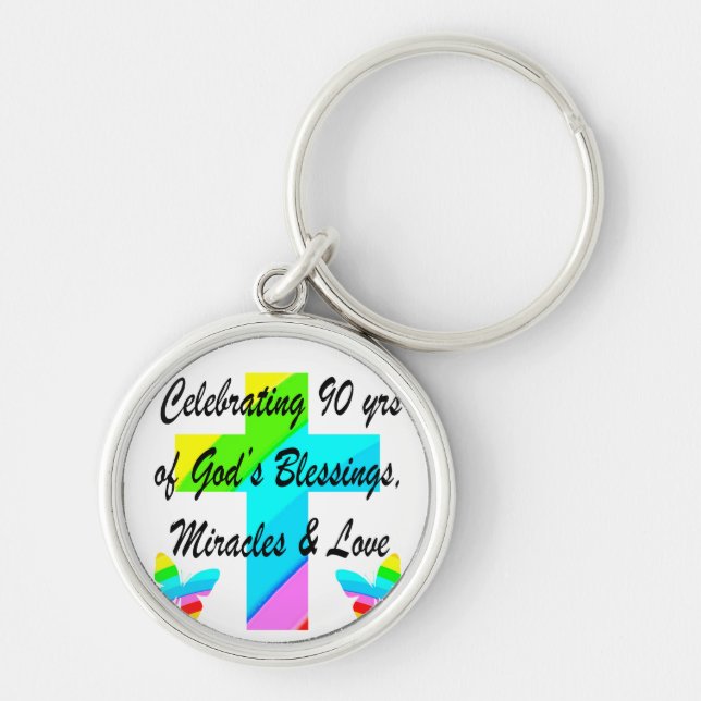CHRISTIAN 90TH KEY RING (Front)