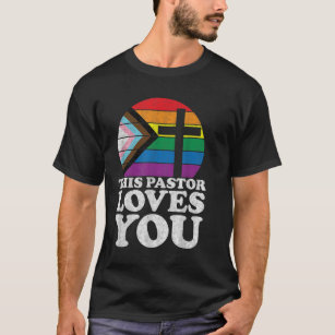 Christian Ally Inclusive Pride Clergy This Pastor  T-Shirt