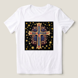Christian American Cross Tri-Blend Shirt