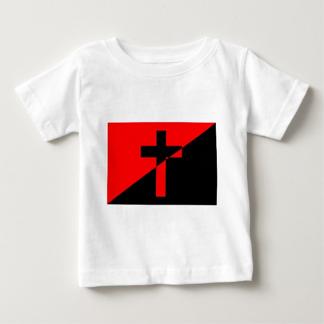 Christian Anarchist Anarchy Christianity Flag Baby T-Shirt (Front)