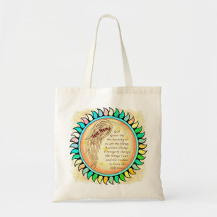 Christian Angel Serenity Prayer Tote Bag