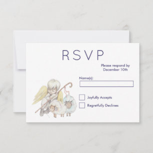 Christian Angel Shepherd with Sheep RSVP