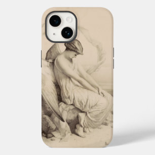 Christian angel sitting on a stone Case-Mate iPhone 14 case