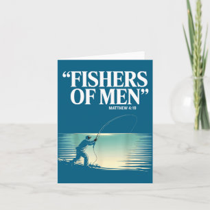 Christian Angler Fishers Of Men Matthew 4 19 Verse Card
