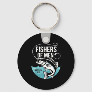 Christian Angler Fishers Of Men Matthew 4 19 Verse Key Ring