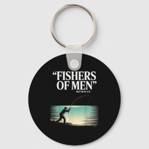 Christian Angler Fishers Of Men Matthew 4 19 Verse Key Ring