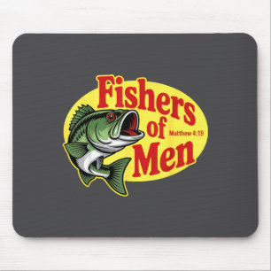 Christian Angler Fishers Of Men Matthew 4 19 Verse Mouse Pad