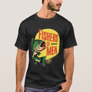 Christian Angler Fishers Of Men Matthew 4 19 Verse T-Shirt