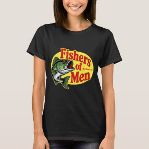 Christian Angler Fishers Of Men Matthew 4 19 Verse T-Shirt