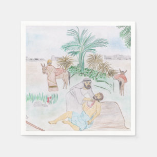 Christian Artwork The good Samaritan Napkin
