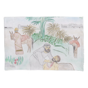 Christian Artwork The good Samaritan Pillowcase