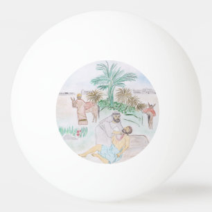 Christian Artwork The good Samaritan Ping Pong Ball
