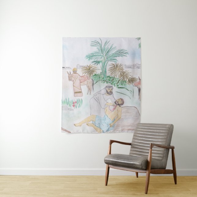 Christian Artwork The good Samaritan Tapestry (In Situ)