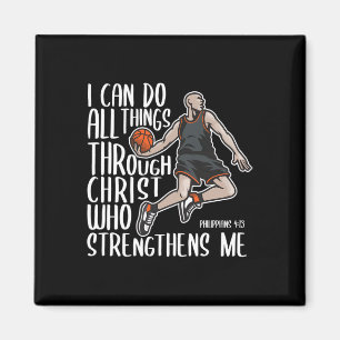 Christian Athlete Sketll Philippians Bible Christ  Magnet