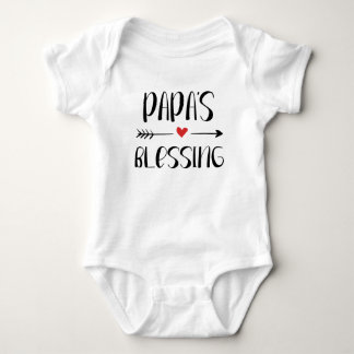 Christian baby romper — Papa's Blessing. Bodysuit