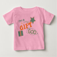 Christian baby t-shirt - Little Gift From God