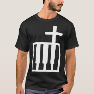 Christian Band  Keyboard And Cross Musician T-Shirt