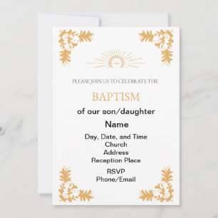 CHRISTIAN BAPTISM INVITATION 