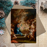 Christian Baroque Vintage Christmas Nativity Scene Holiday Postcard<br><div class="desc">You are looking for a Nativity Scene Baroque Religious Christian Catholic Christmas Holiday Postcard, look no further! This christmas card is created with the religious painting The Adoration of the Shepherds by Sebastiano Conca (1680-1764), an Italian Baroque Painter. This religious christian painting represents the Nativity Scene : the Birth of...</div>