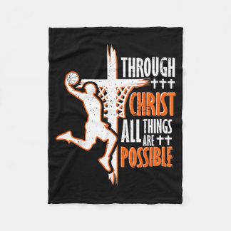 Christian Basball Jesus Christ Basball Religious Fleece Blanket