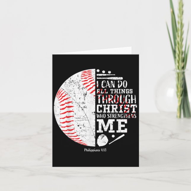 Christian Baseball Philipans 4_13 I Can Do All Thi Card (Front)