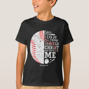 Christian Baseball Philipans 4_13 I Can Do All Thi T-Shirt
