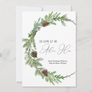 Christian based Watercolor Christmas Card