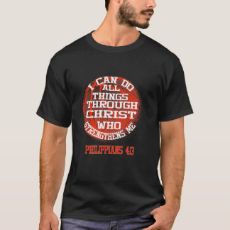 Christian Basketball I Can Do All Things T-Shirt
