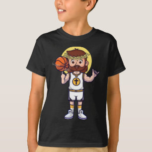 Christian Basketball Jesus Christ Basketball Relig T-Shirt