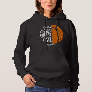 Christian Basketball Religious Inspirational Baske Hoodie