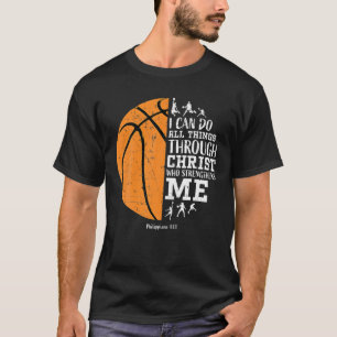 Christian Basketball S Men Boys Kids Religious Gif T-Shirt